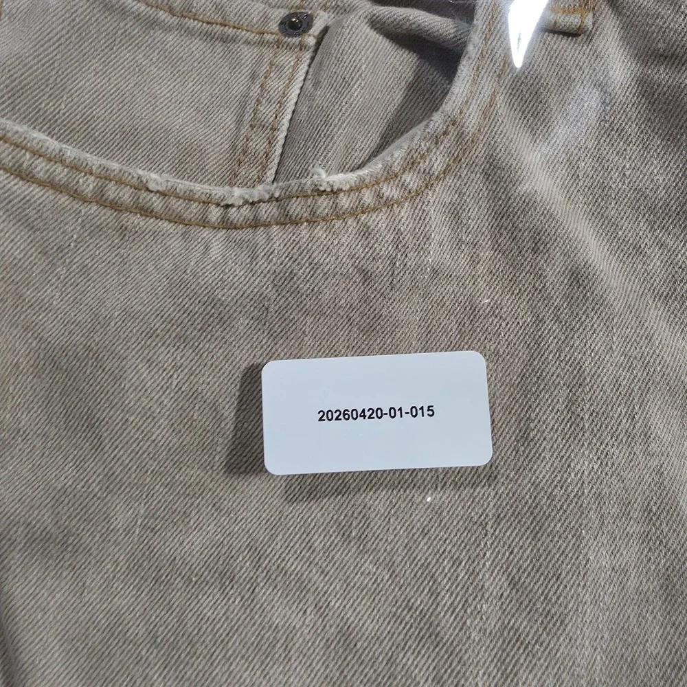 Levis 569 Loose Straight Jeans Mens 42x32 Tan Khaki Denim Vintage 2005 Hong Kong